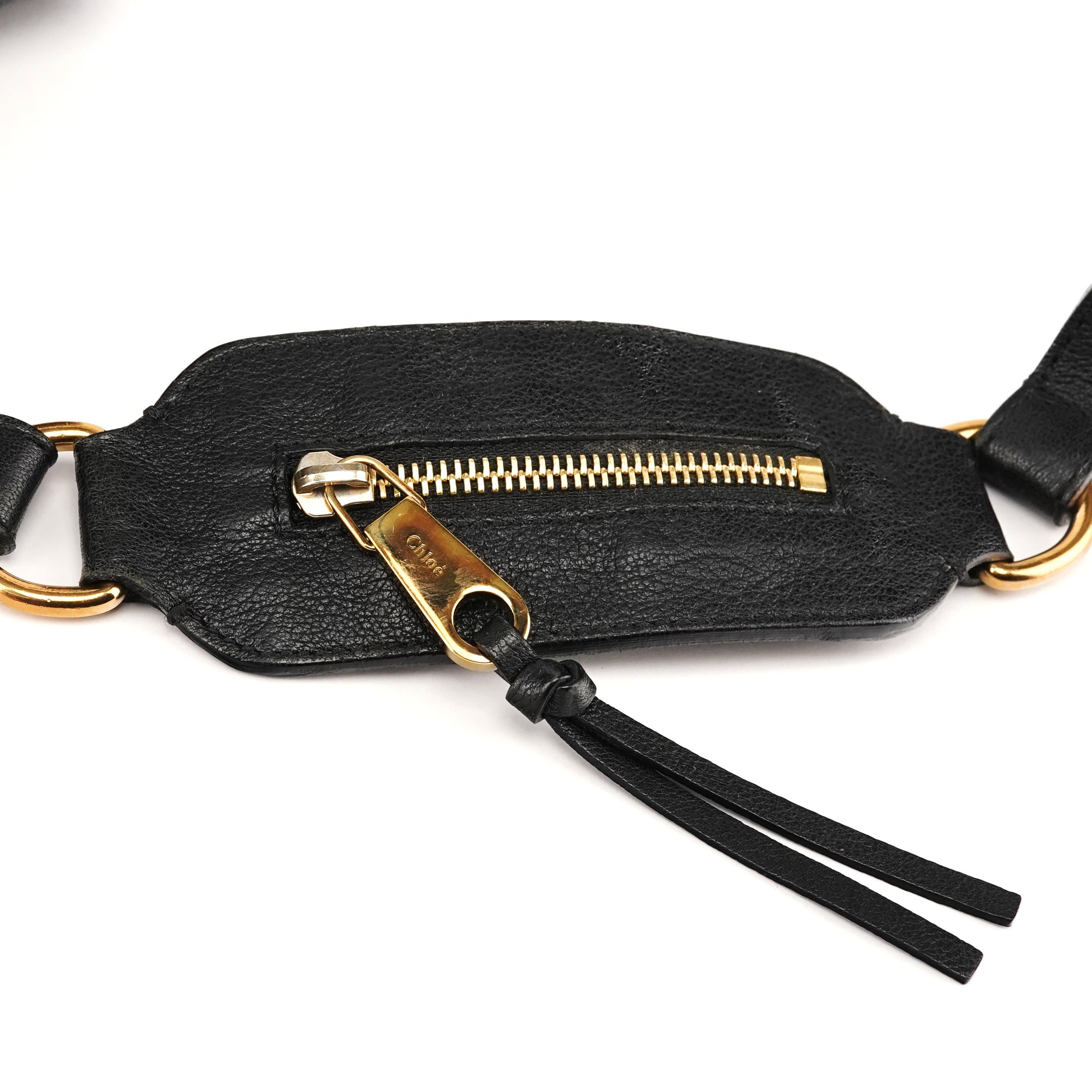 Chloé Black Leather Elsie 2-Way Bag