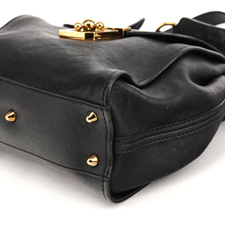 Chloé Black Leather Elsie 2-Way Bag