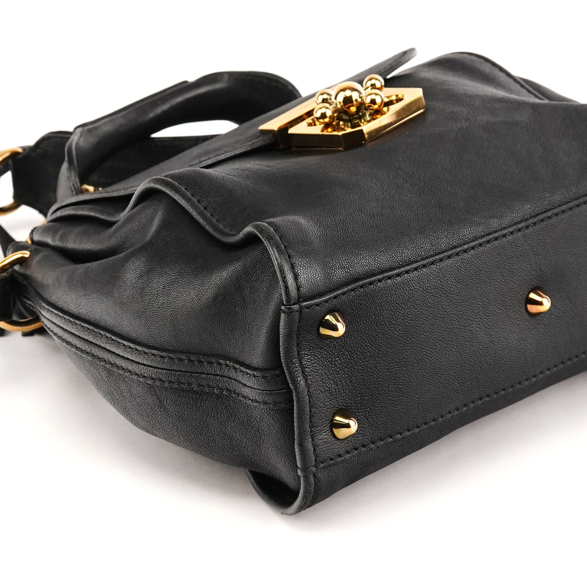 Chloé Black Leather Elsie 2-Way Bag