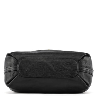 Chloe Black Leather Elsie 2-Way Top Handle Bag