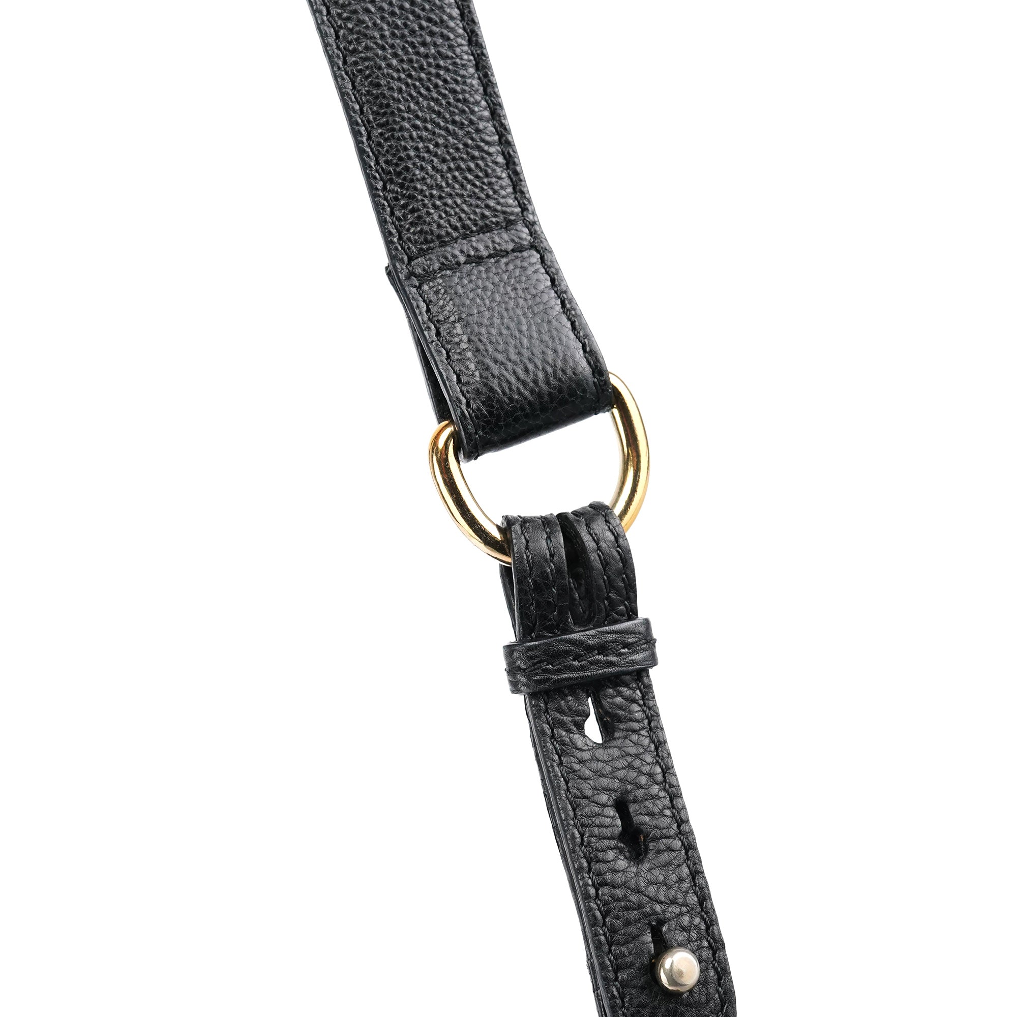 Chloe Black Leather Elsie 2-Way Top Handle Bag