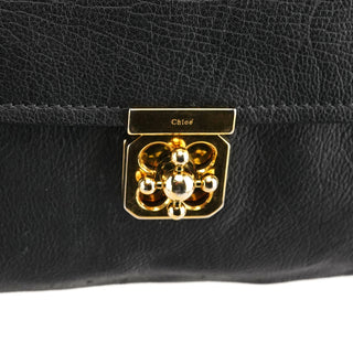 Chloe Black Leather Elsie Mini Shoulder Bag