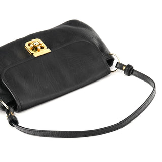 Chloe Black Leather Elsie Mini Shoulder Bag