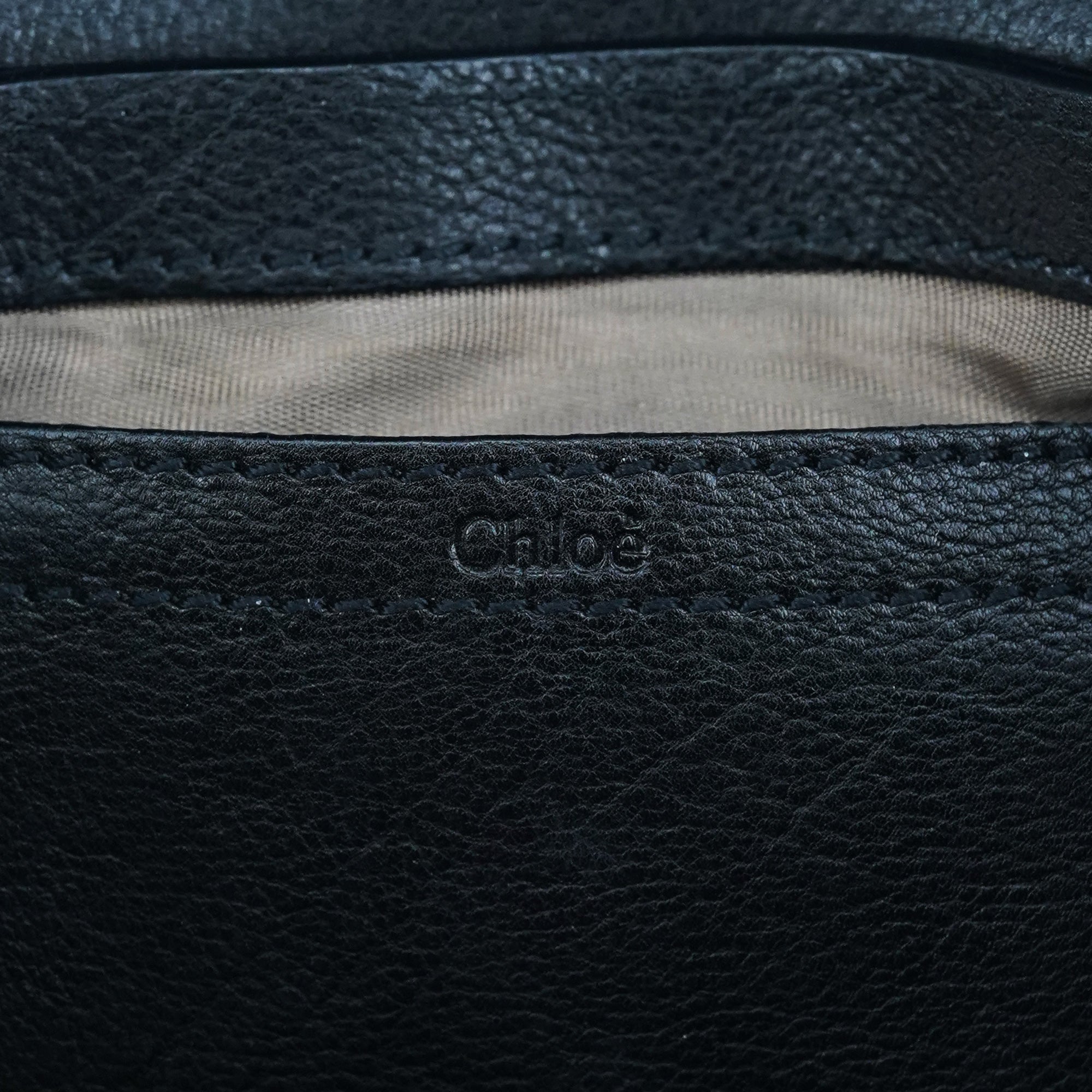 Chloe Black Leather Elsie Mini Shoulder Bag