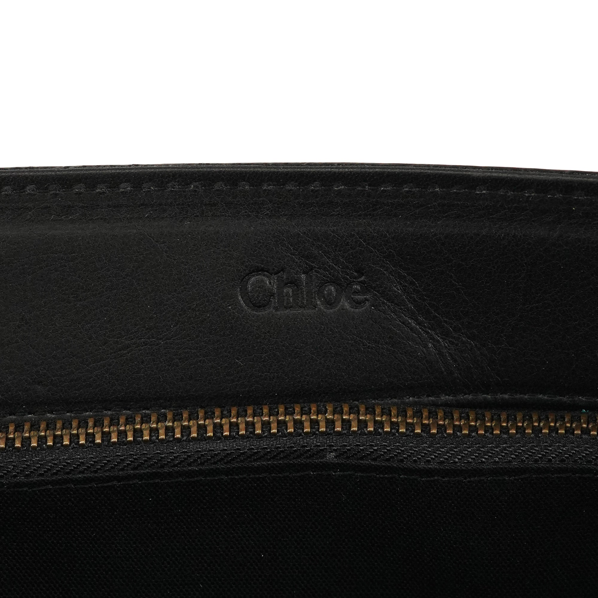 Chloé Sac porté épaule à rabat en cuir noir