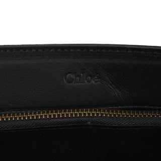 Chloé Black Leather Flap Shoulder Bag