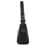 Chloé Sac porté épaule à rabat en cuir noir