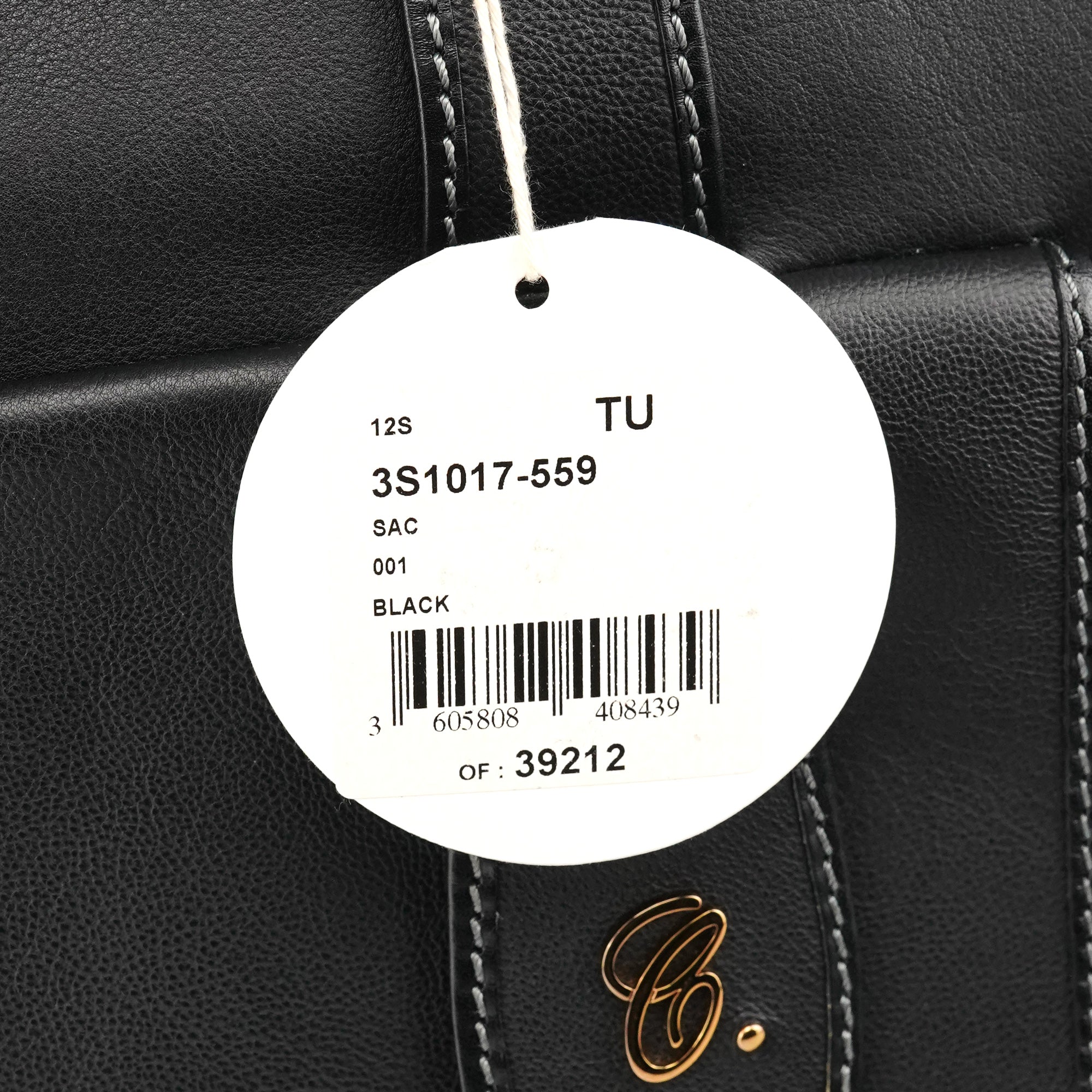 Chloé Black Leather Front Pocket Tote Bag