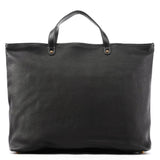 Chloé Black Leather Front Pocket Tote Bag