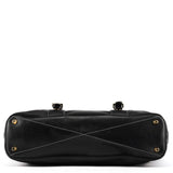 Chloé Black Leather Front Pocket Tote Bag
