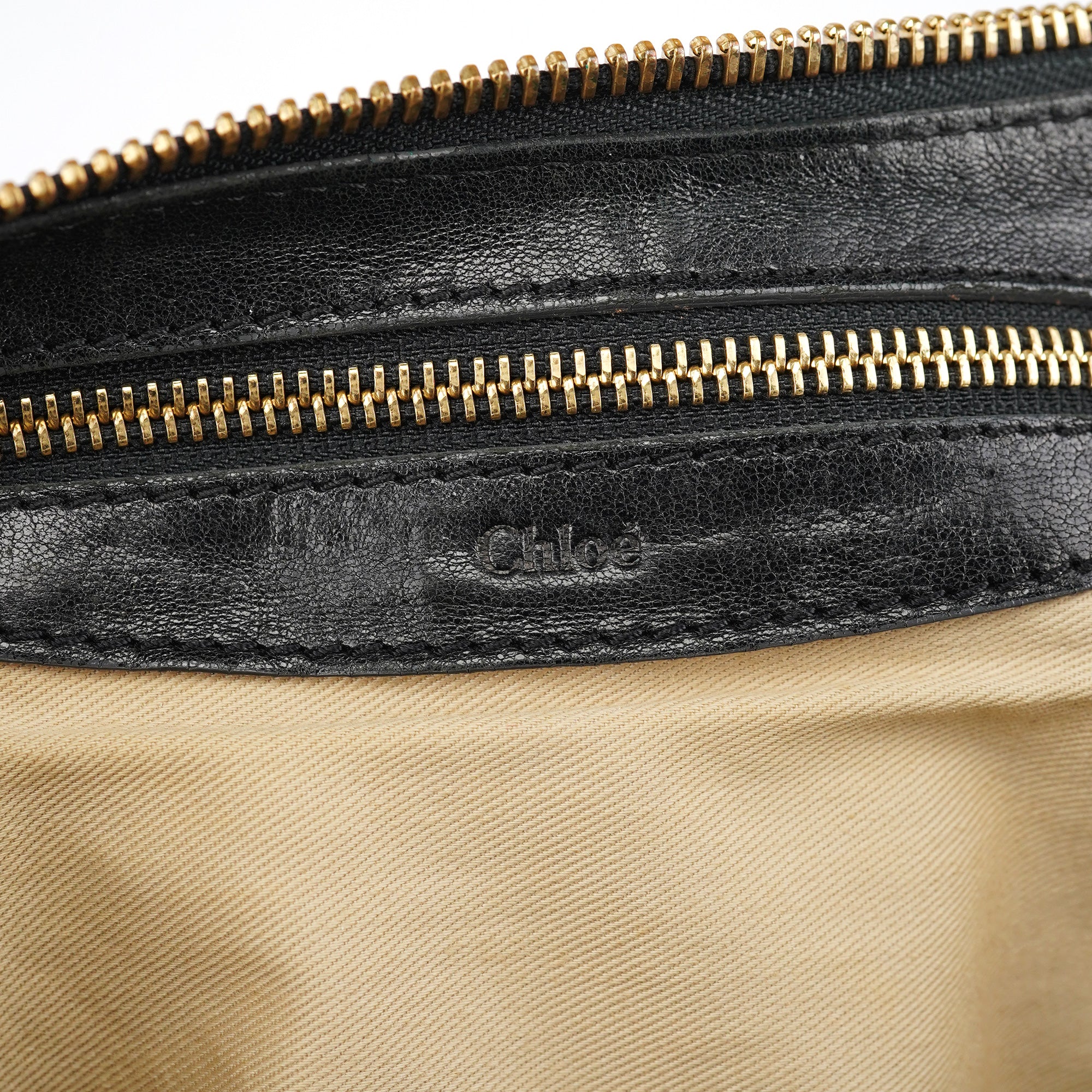 Chloé Heloise 2-Way Tasche aus schwarzem Leder