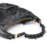 Chloé Heloise 2-Way Tasche aus schwarzem Leder