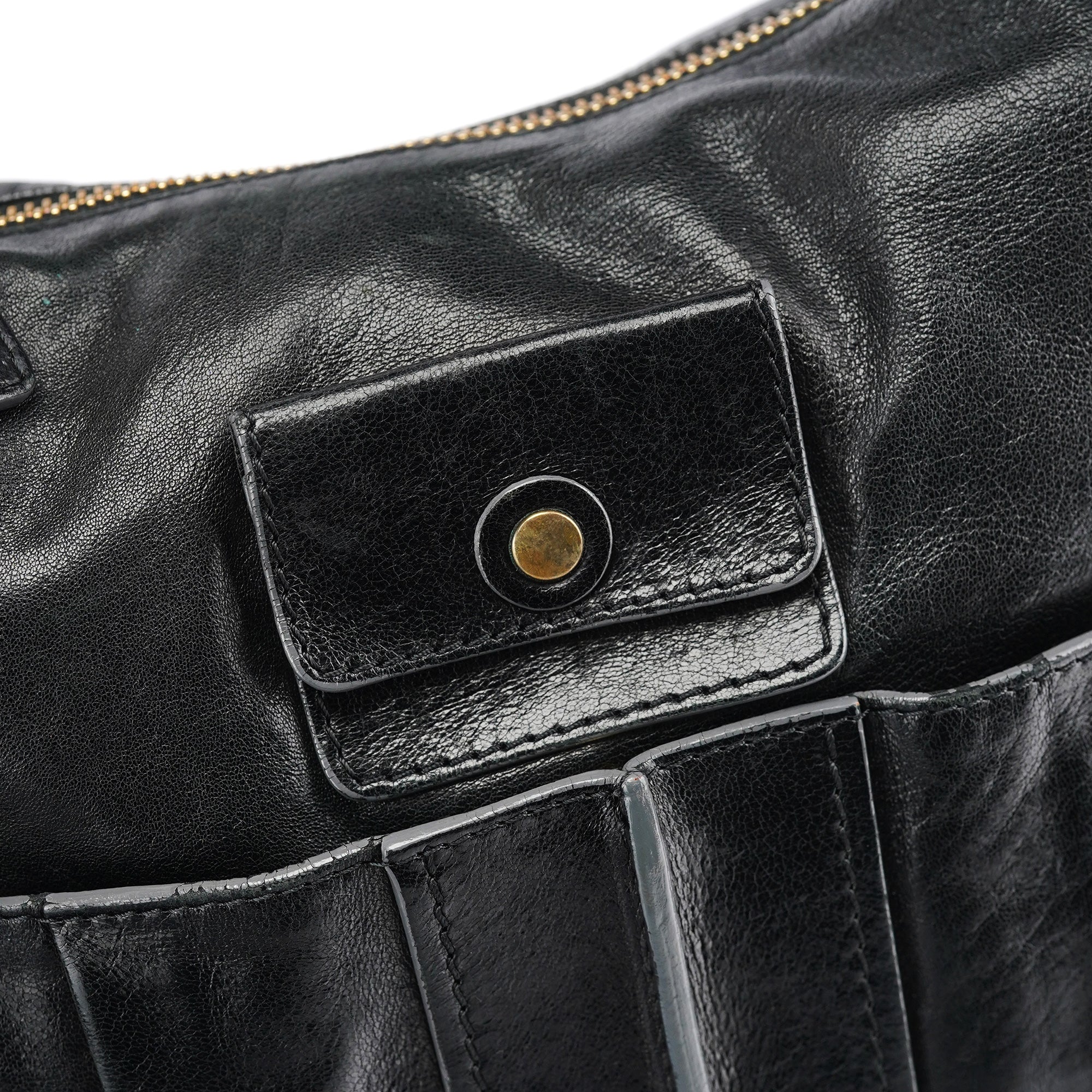 Chloé Heloise 2-Way Tasche aus schwarzem Leder
