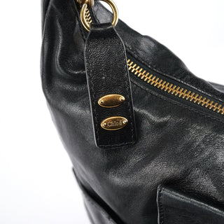 Chloe Black Leather Heloise 2-Way Bag