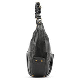 Chloé Heloise 2-Way Tasche aus schwarzem Leder