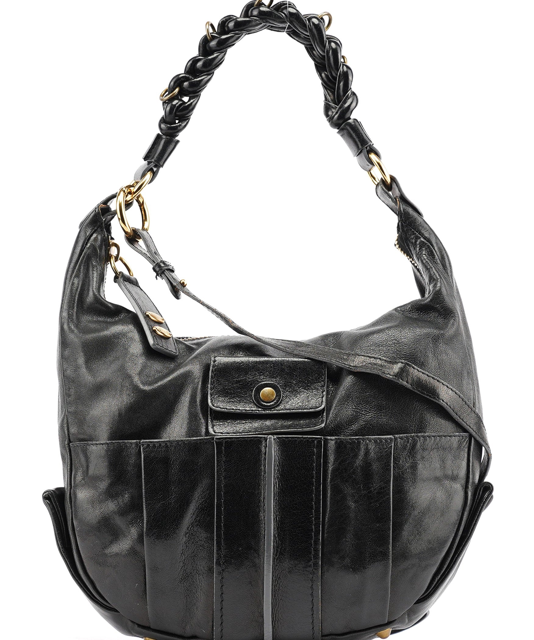 Chloe Black Leather Heloise 2-Way Bag