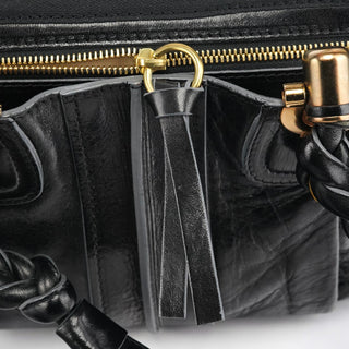 Chloe Black Leather Héloise Tote Bag