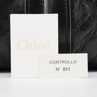 Chloe Black Leather Héloise Tote Bag