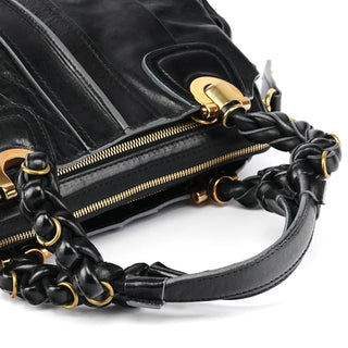 Chloe Black Leather Héloise Tote Bag