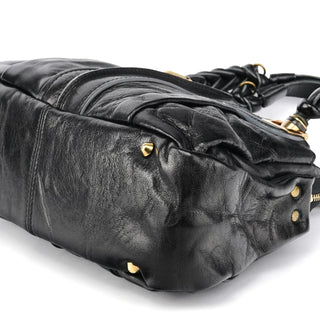 Chloe Black Leather Héloise Tote Bag