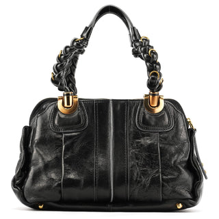 Chloe Black Leather Héloise Tote Bag