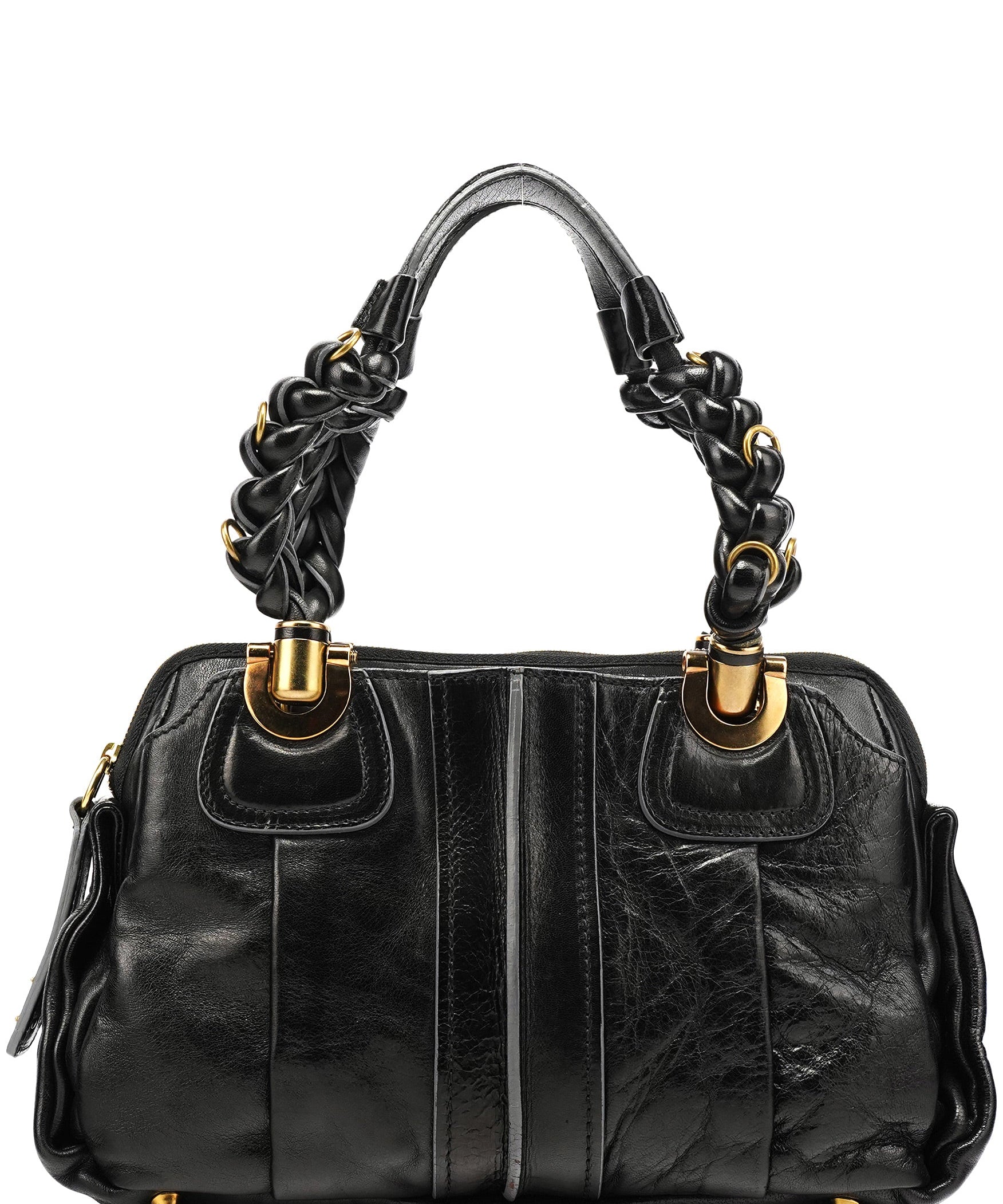 Chloe Black Leather Héloise Tote Bag