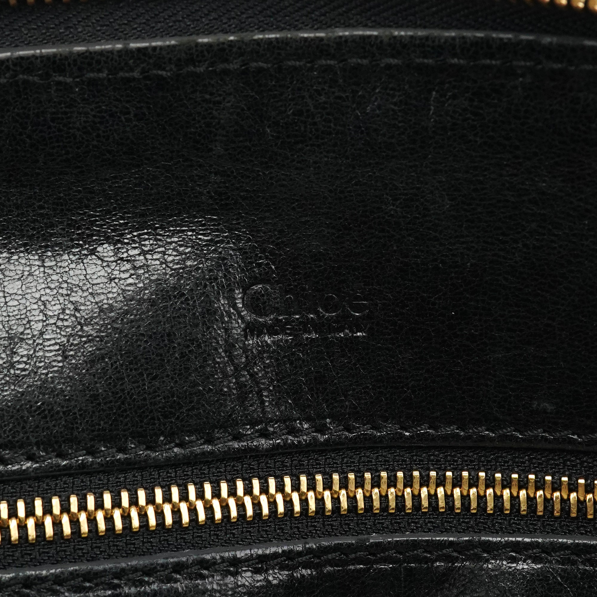 Chloe Black Leather Heloise Tote Bag