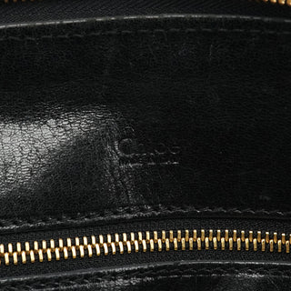 Chloe Black Leather Heloise Tote Bag