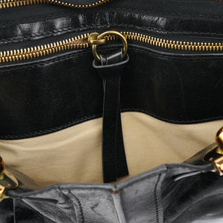 Chloe Black Leather Heloise Tote Bag