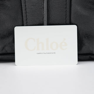 Chloe Black Leather Heloise Tote Bag