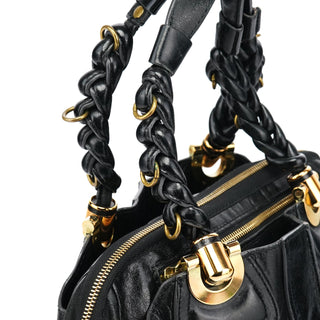 Chloe Black Leather Heloise Tote Bag