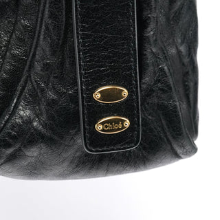 Chloe Black Leather Heloise Tote Bag