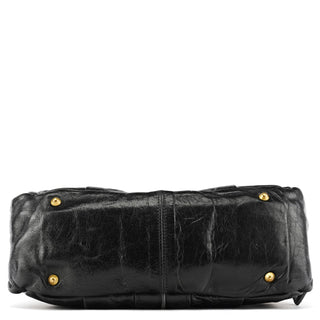 Chloe Black Leather Heloise Tote Bag