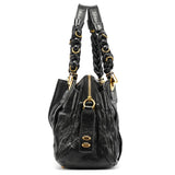 Chloe Black Leather Heloise Tote Bag