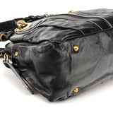 Chloé Black Leather Heloise Tote Bag