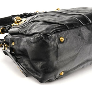 Chloé Black Leather Heloise Tote Bag