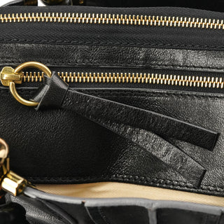 Chloé Black Leather Heloise Tote Bag