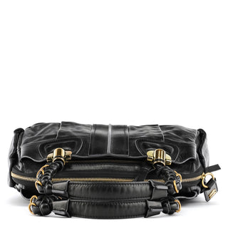 Chloé Black Leather Heloise Tote Bag