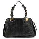 Chloé Black Leather Heloise Tote Bag