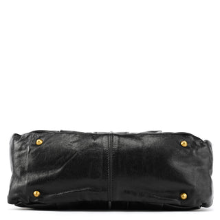 Chloé Black Leather Heloise Tote Bag