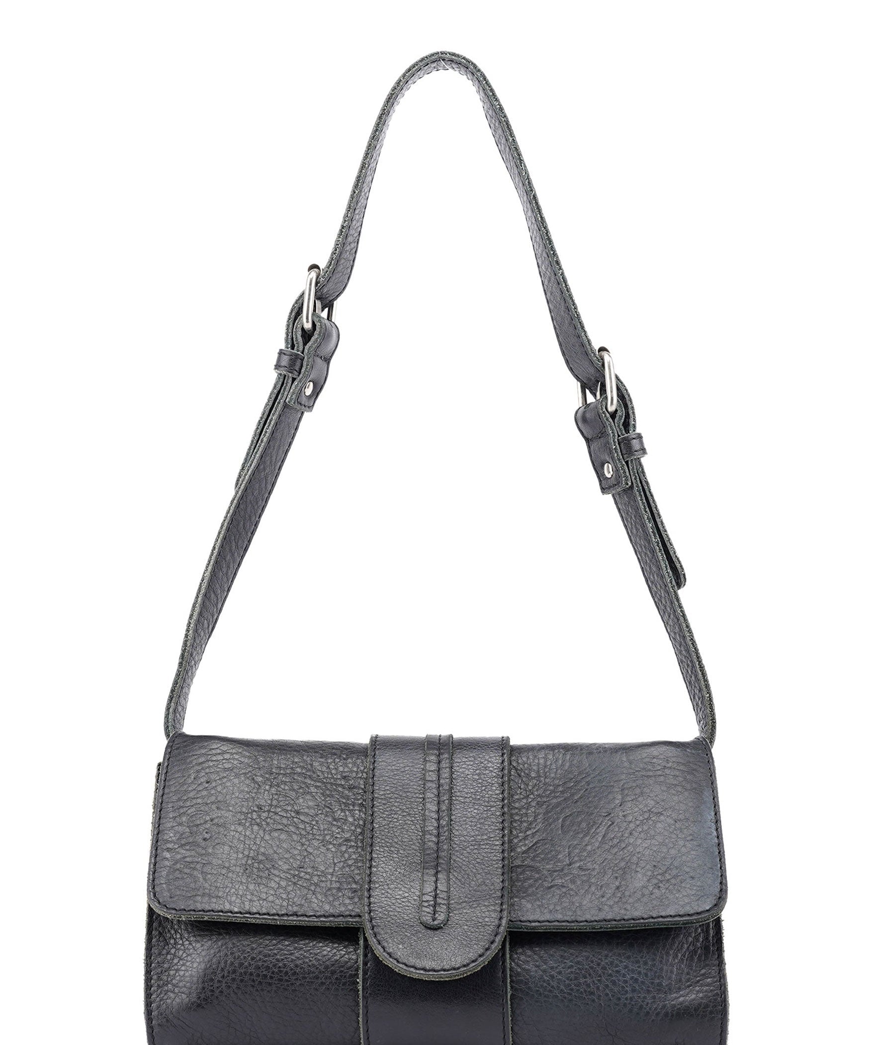 Chloé Black Leather Hobo Shoulder Bag