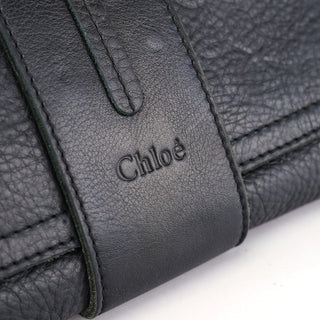 Chloé Black Leather Hobo Shoulder Bag