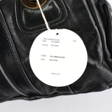 Chloe Black Leather Knotted Tote Bag