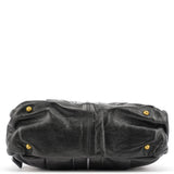 Chloe Black Leather Knotted Tote Bag