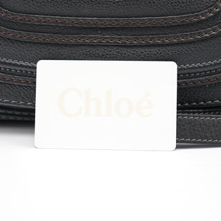 Chloe Black Leather Marcie 2-Way Bag