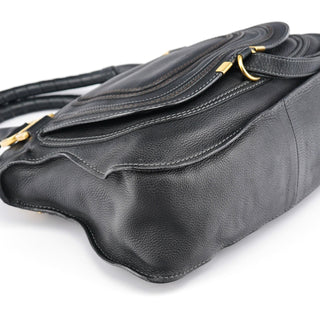 Chloe Black Leather Marcie 2-Way Bag