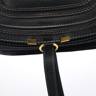 Chloe Black Leather Marcie 2-Way Bag