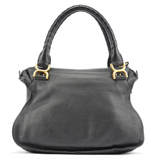 Chloe Black Leather Marcie 2-Way Bag