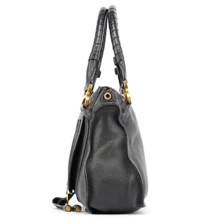 Chloe Black Leather Marcie 2-Way Bag