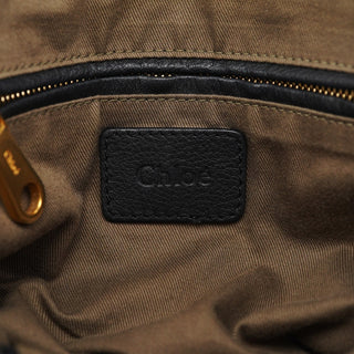 Chloe Black Leather Marcie 2-Way Bag